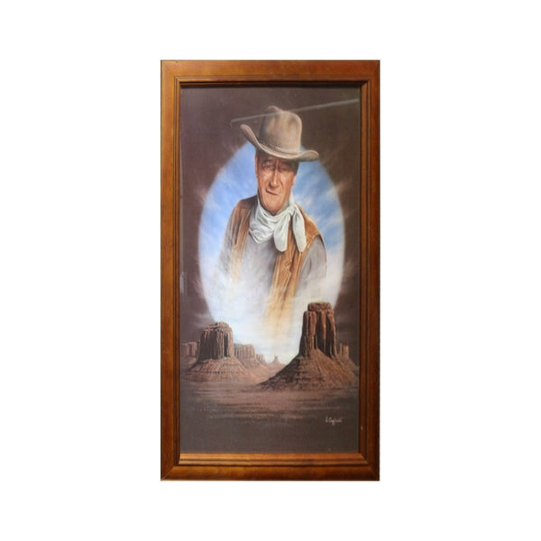 MOVIES-John Wayne The Cowboys Print - Framed