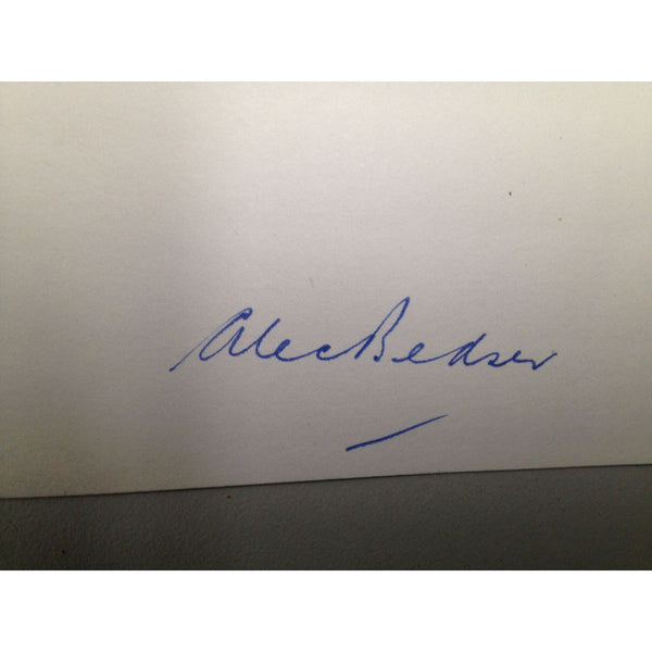 CRICKET-England Test Cricketer Card Signed - Alec Bedser