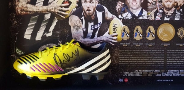 Collingwood-Dane Swan Signed Football Boot Tribute Frame