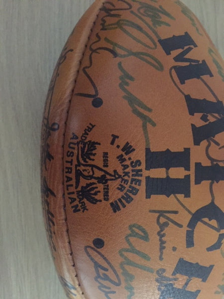 AFL-Match Signed Football by 17 VFL Legends