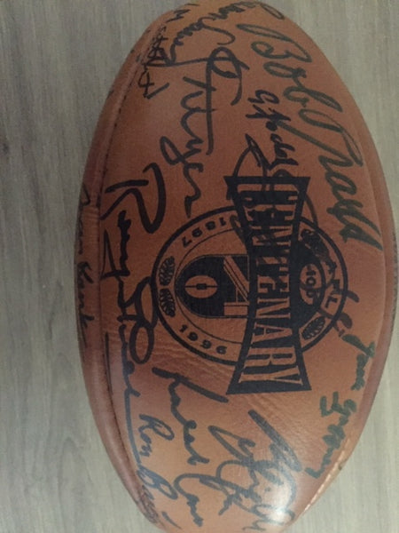 AFL-Match Signed Football by 17 VFL Legends