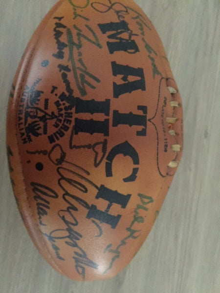 AFL-Match Signed Football by 17 VFL Legends