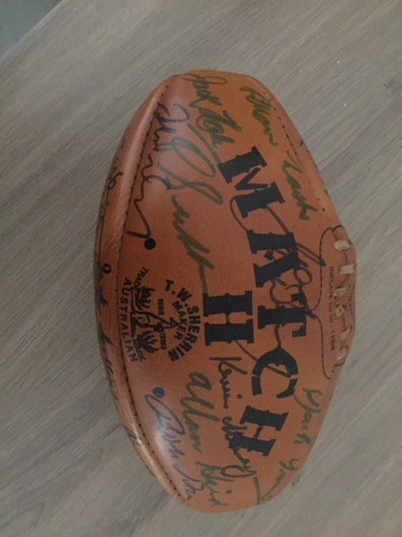 AFL-Match Signed Football by 17 VFL Legends