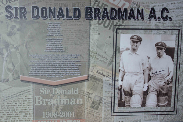 BRADMAN-Sir Donald Bradman A.C Signed
