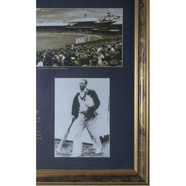 BRADMAN-Sir Donald Bradman A.C Career Record - SCG Ground 1931- Signed