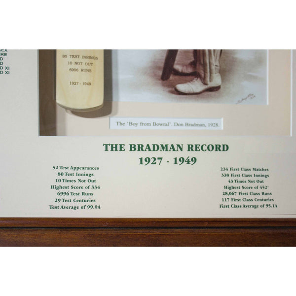 BRADMAN Centuries Mini Bat