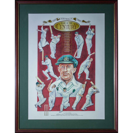 CRICKET-Keith Miller Frame By Frame Bowling Signed Print