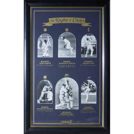 CRICKET-The Invincibles - 20th Australian Team Tour Poster/Framed