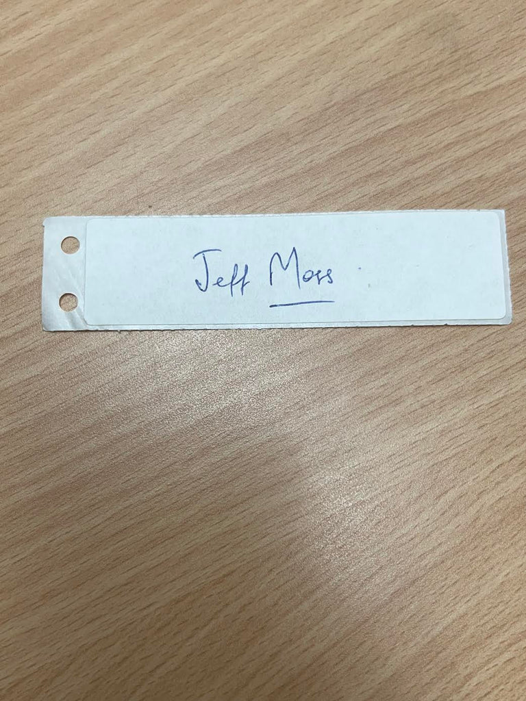 Australian Test Cricketer Card SIGNED - Jeff Moss
