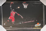 BASKETBALL-Michael Jordan Famous Dunk Framed