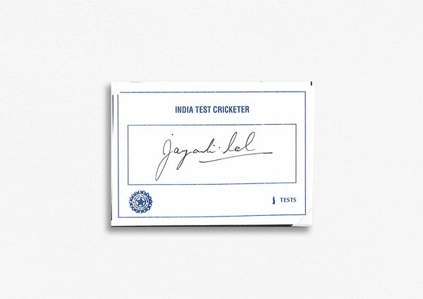 Indian Test Cricketer Card Signed - K. Jayanthilal