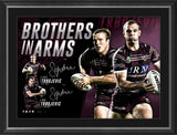 NRL-MANLY DUAL SIGNED ‘BROTHERS IN ARMS’