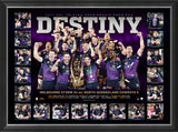 NRL-MELBOURNE STORM 2017 NRL PREMIERS 'DESTINY' FRAMED