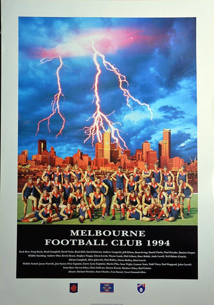 Melbourne 1994 Team Poster