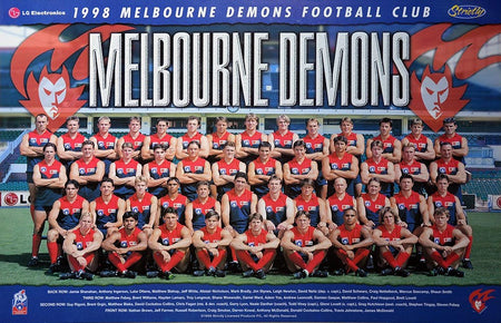 Melbourne Demons 64' & 21' Dual WEG Art Premiership Posters/Framed