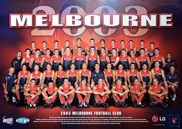 Melbourne 2003 Team Poster