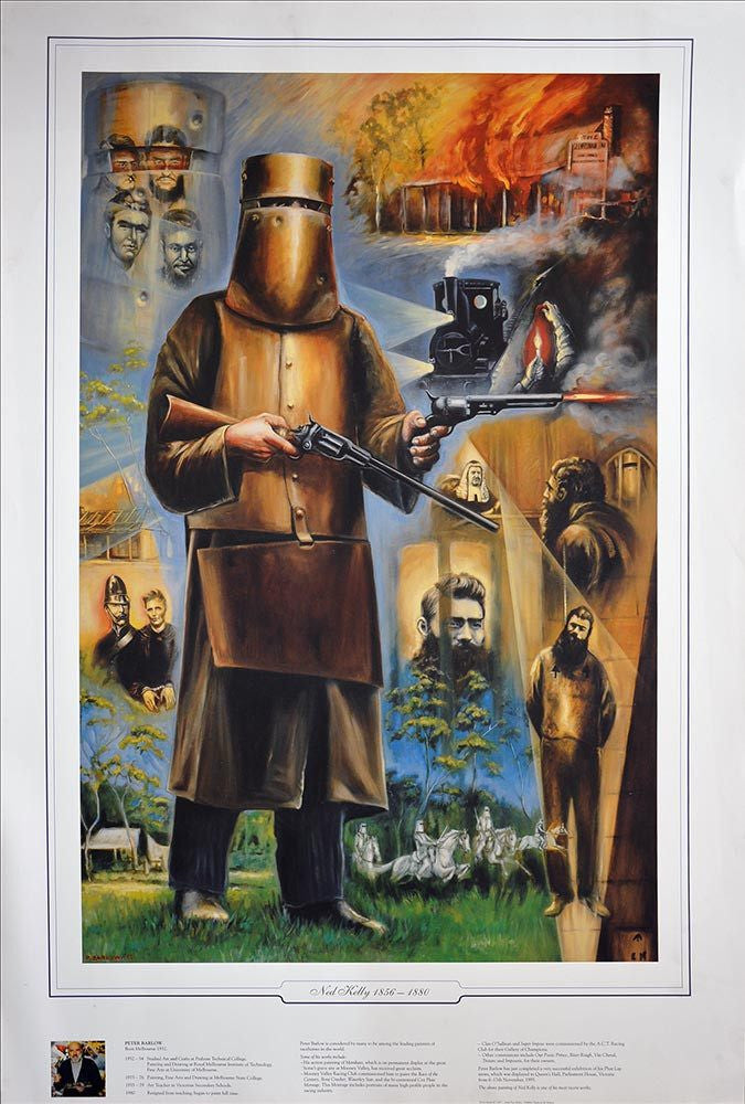 GENERAL-Ned Kelly Life Collage - Painting Print