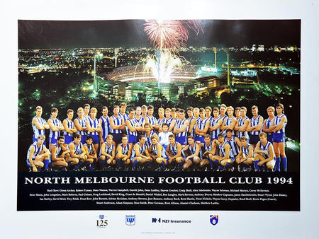 North Melbourne 1996 Premiers Poster Framed