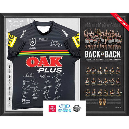 NRL-PENRITH PANTHERS 2023 PREMIERS TEAM SIGNED JERSEY