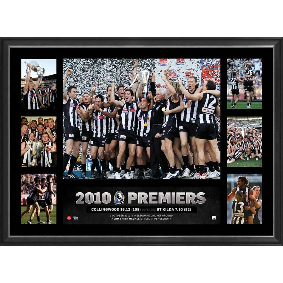 COLLINGWOOD 2010 PREMIERS TRIBUTE FRAME