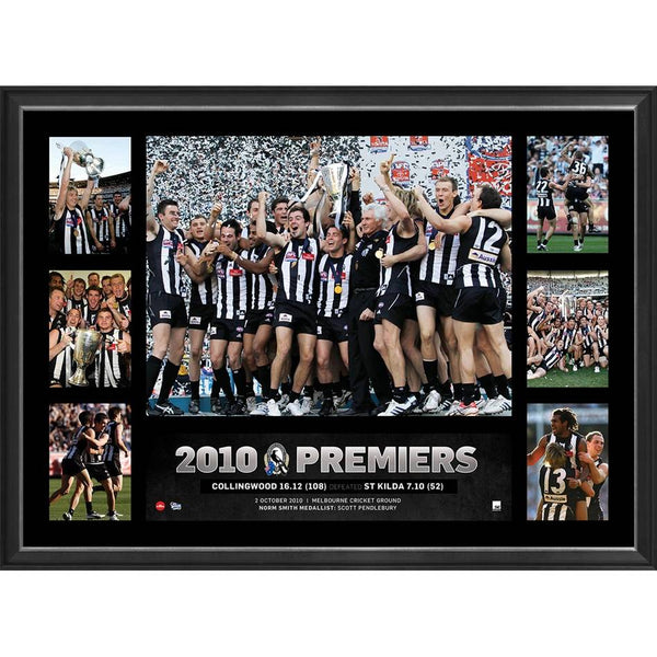 COLLINGWOOD 2010 PREMIERS TRIBUTE FRAME
