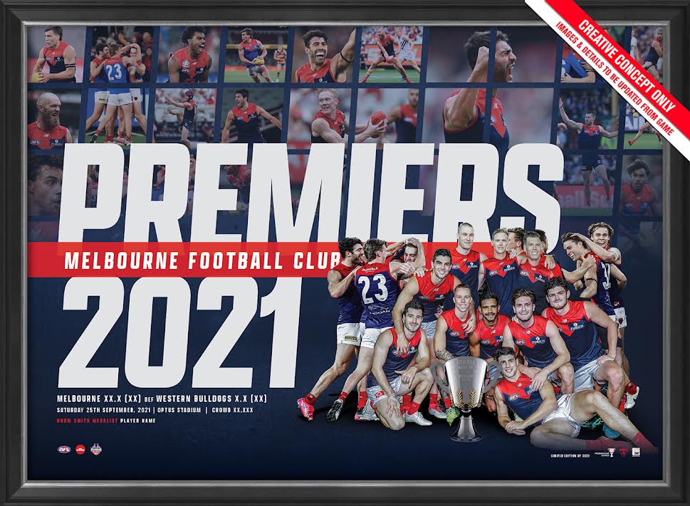 Melbourne Demons 2021 Premiership Sportsprint/ Print Only