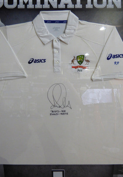 Ricky Ponting Signed and Framed Shirt