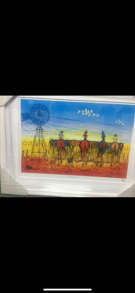 ART-Ringers of the Top End Art Print Framed