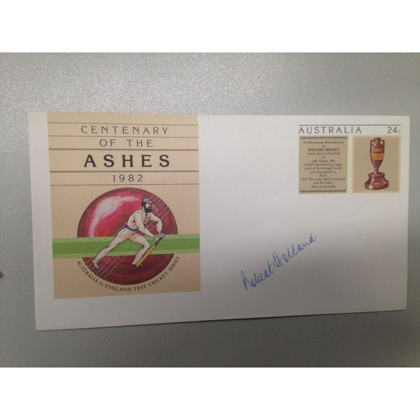 Australian Test Cricketer Signed Envelope: Robert Holland (deceased)