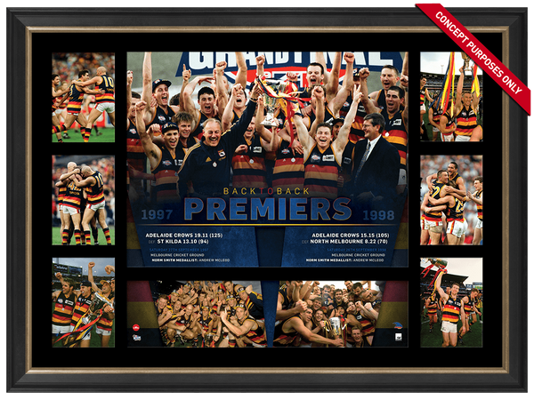 Adelaide Back to Back Premiers Super Frame