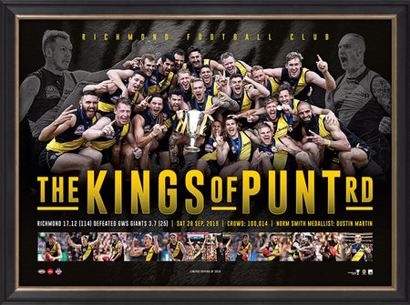 RICHMOND Premiership Listing Of Names 2017/2019/2020 Jumpers Signed By Dusty Martin