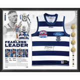 GEELONG-JOEL SELWOOD SIGNED GUERNSEY DELUXE DISPLAY
