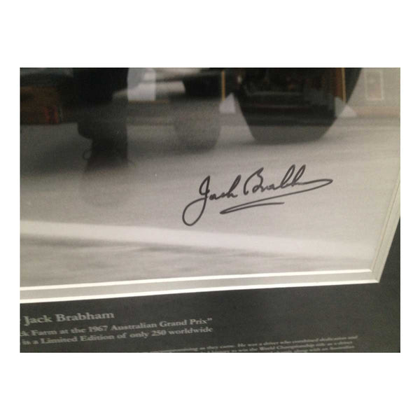 MOTOR RACING-Sir Jack Brabham F1 World Champion -Signed/Framed