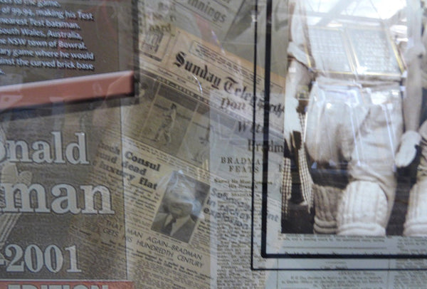 Donald Bradman - Australian Captain Signed Framed Print