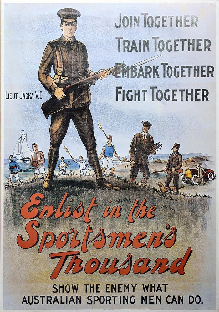 MILITARY-WW1 Enlistment Sportsmen's Poster