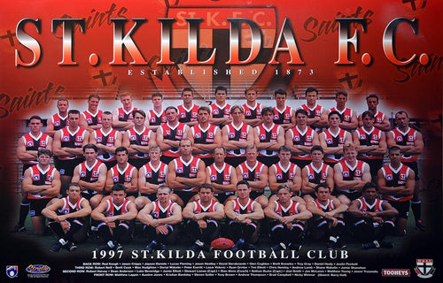 St Kilda 1997 Team Poster