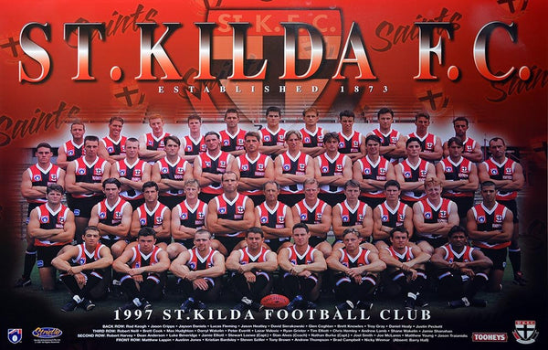 St Kilda 1997 Team Poster
