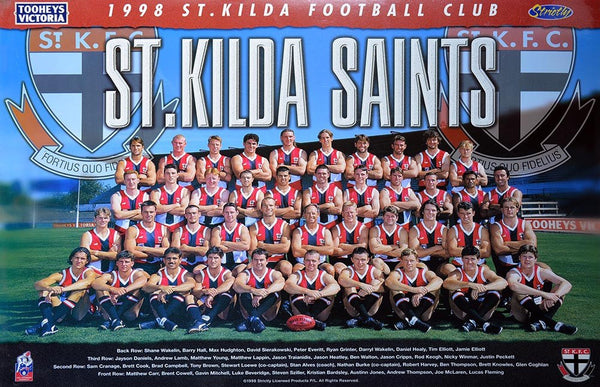St Kilda 1998 Team Poster