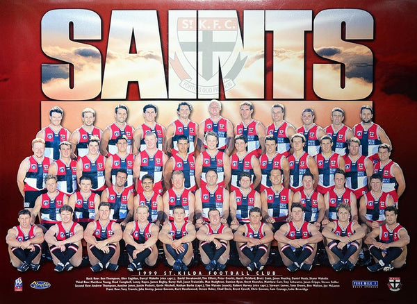 St Kilda 1999 Team Poster