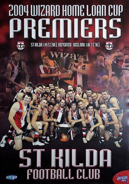 St Kilda 2004 Premiers Team Poster