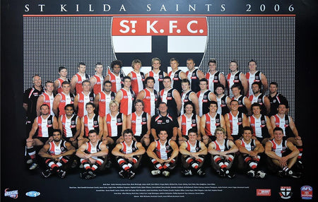 St Kilda 2004 Premiers Team Poster