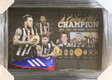 COLLINGWOOD-Dane Swan Signed Football Boot Tribute Frame