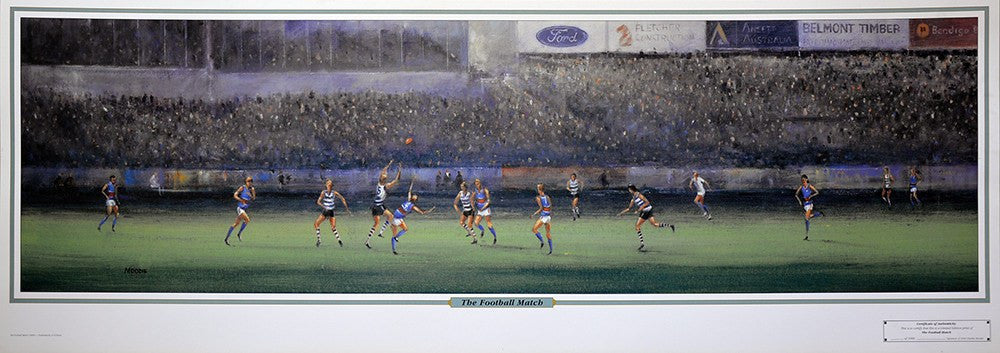 AFL-The Football Match - Bulldogs v Cats Print