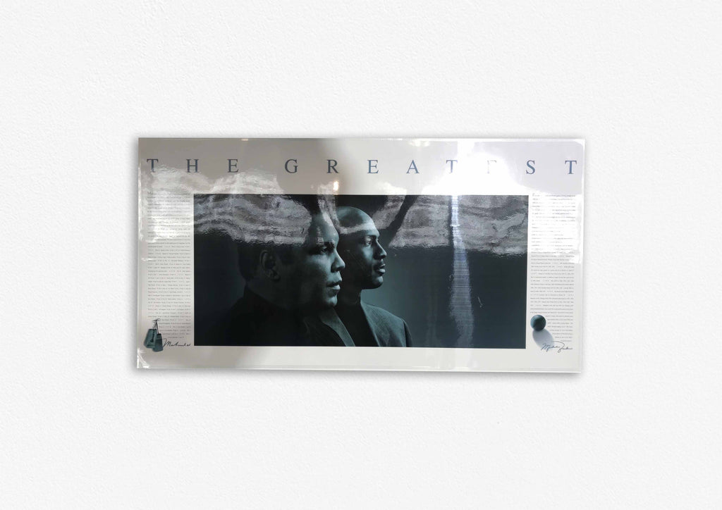 BOXING-The Greatest - Muhammad Ali and Michael Jordan poster/Laminated