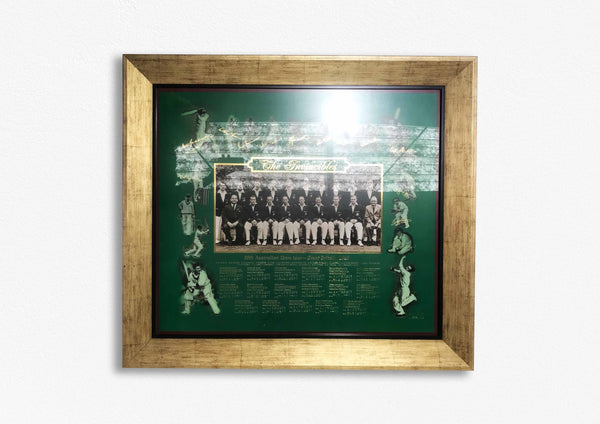 CRICKET-The Invincibles - 20th Australian Team Tour Poster/Framed