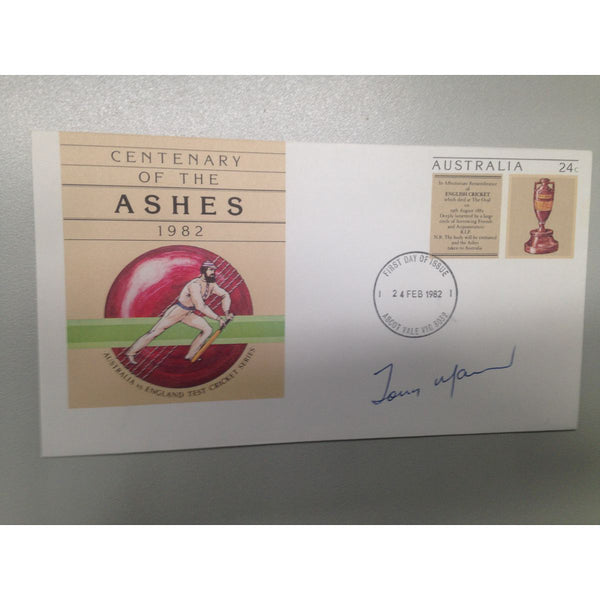 Australian Test Cricketer Signed Envelope: Tony Mann (deceased)