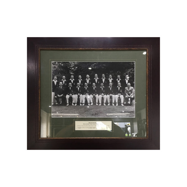 CRICKET-The Invincibles with Stats - Signed by Bradman