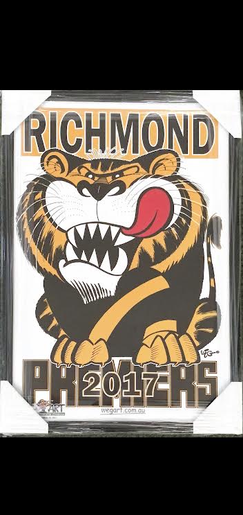 Richmond 2017 Premiers Herald Sun Poster- Framed