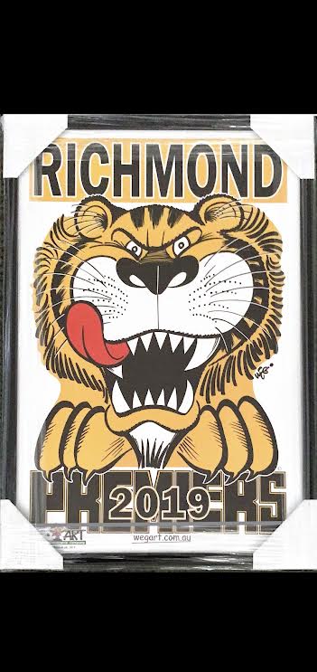 Richmond Premiers 2019 Weg poster framed