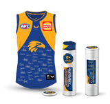 WEST COAST EAGLES 2022 SQUAD SIGNED GUERNSEY FRAMED